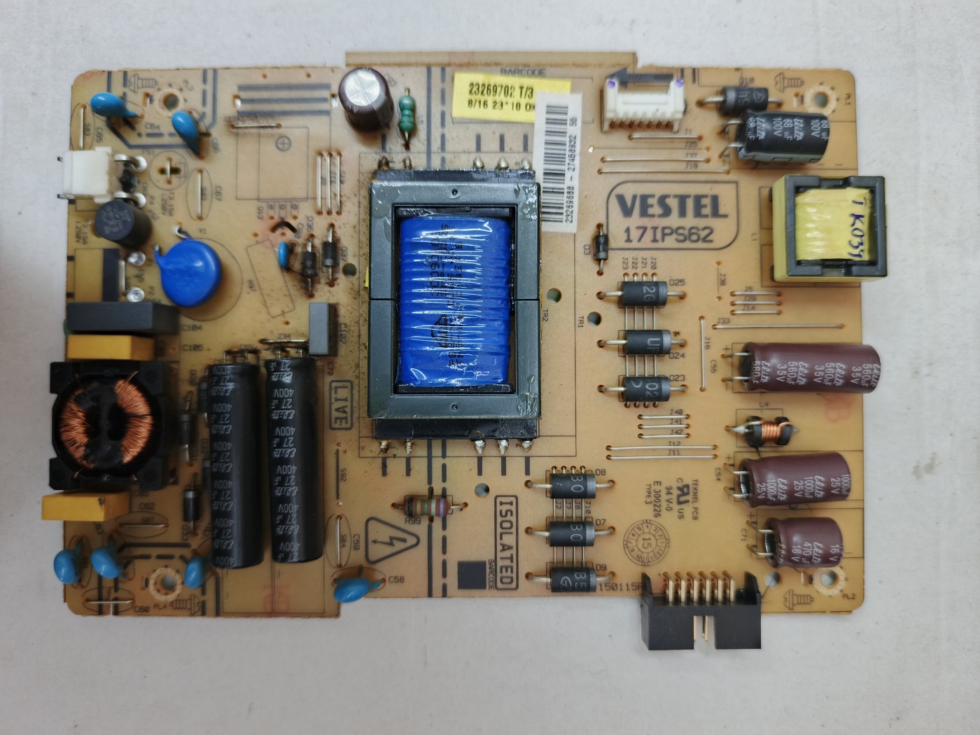 TK034 32INCH 10096514 POWER 17IPS62